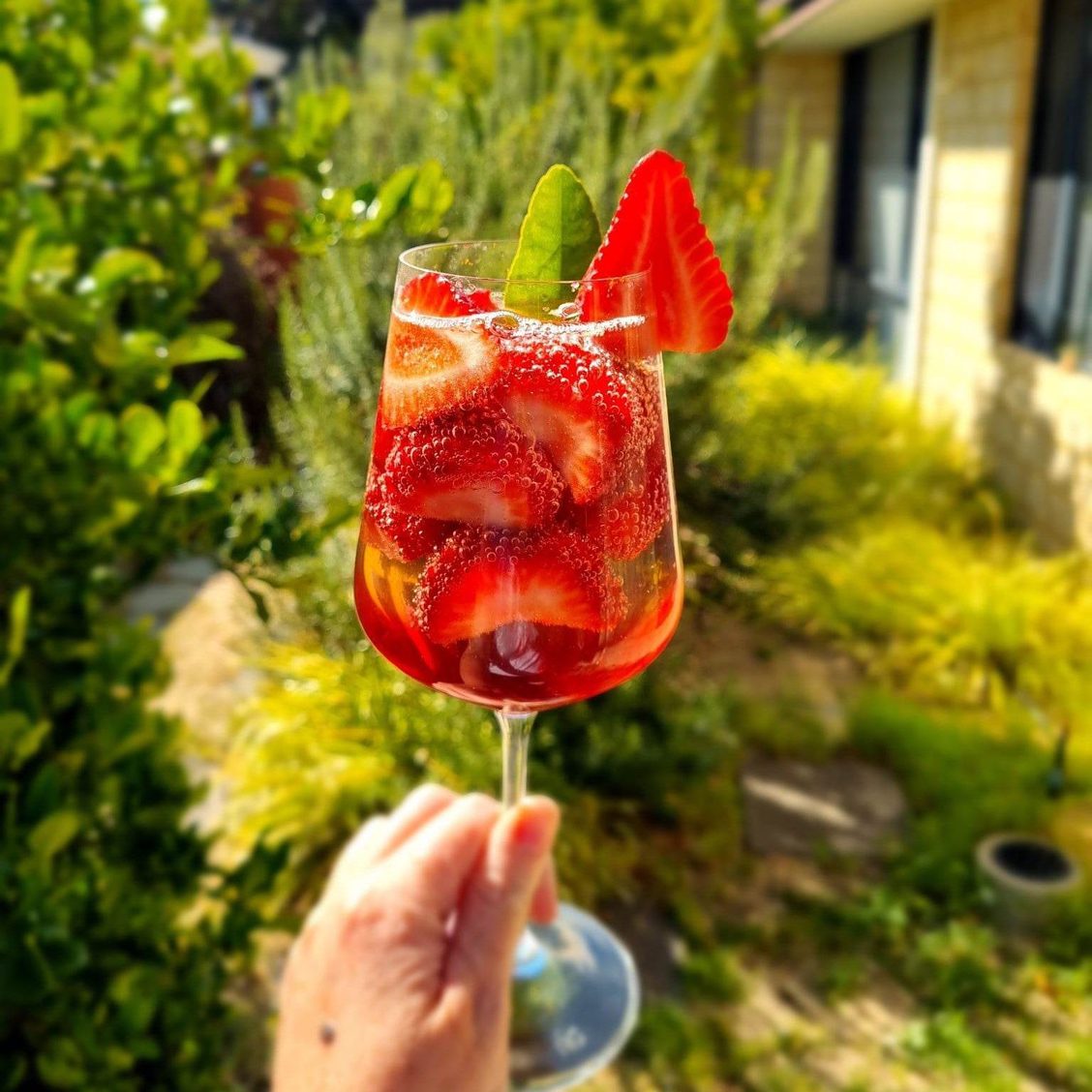 Happy Hour - Sloe Gin Spritz!