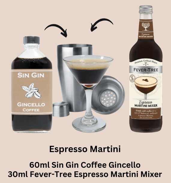Cocktail Kit: Espresso Martini with Sin Gin Coffee Gincello